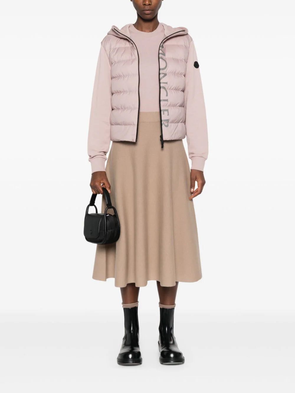 Moncler logo-print hooded padded jacket - Image 2