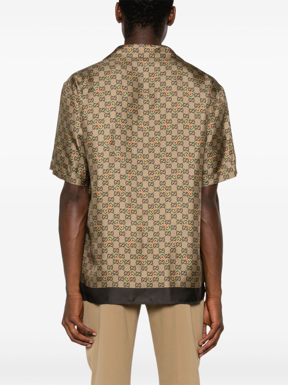 Gucci GG-Horsebit silk shirt - Image 4