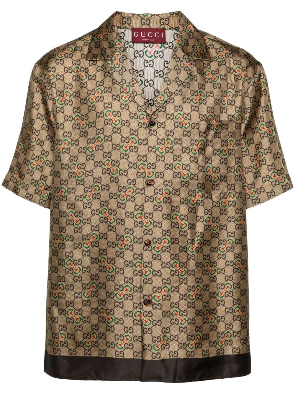 Gucci GG-Horsebit silk shirt