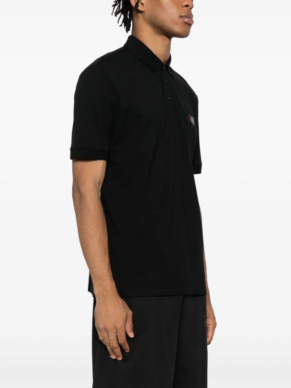 HUGO logo-appliqué polo shirt - Image 3