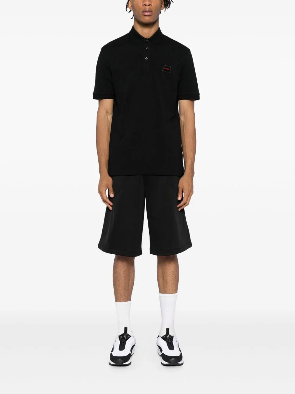 HUGO logo-appliqué polo shirt - Image 2