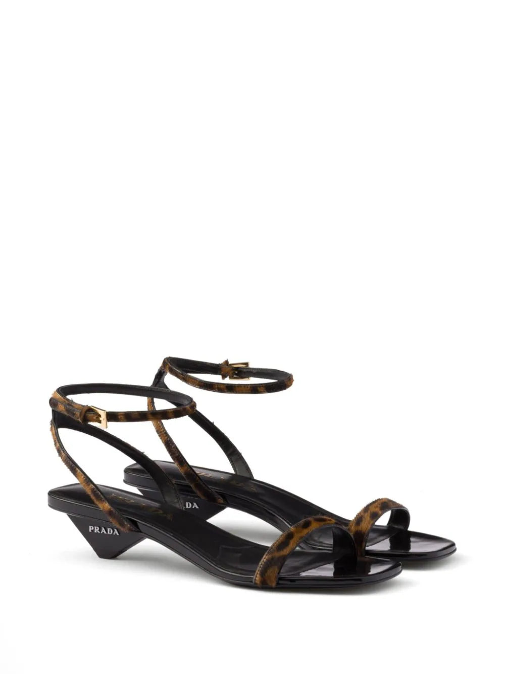 Prada 35mm printed leather sandals - Image 2