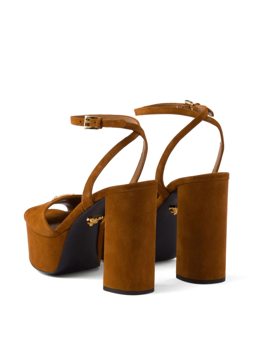Prada 115mm suede platform sandals - Image 3