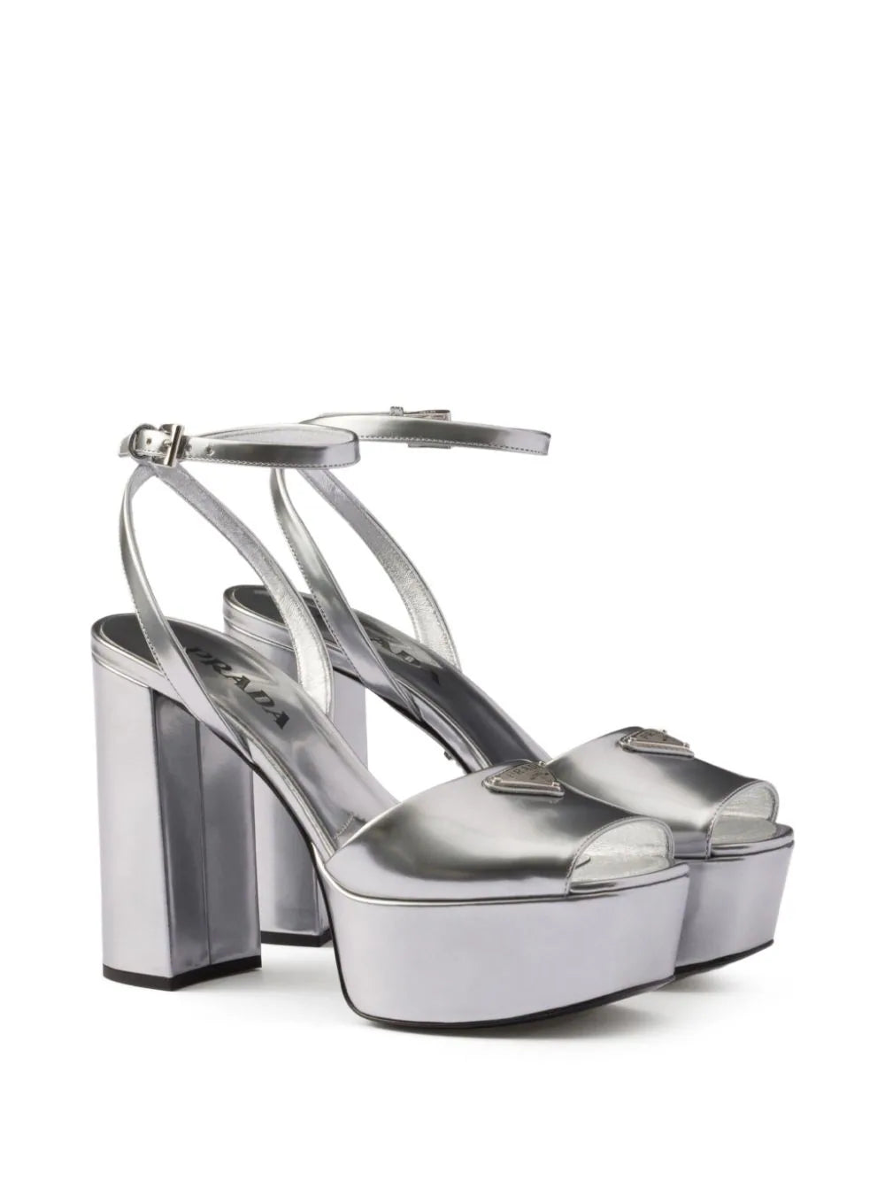 Prada 115mm leather platform sandals - Image 2