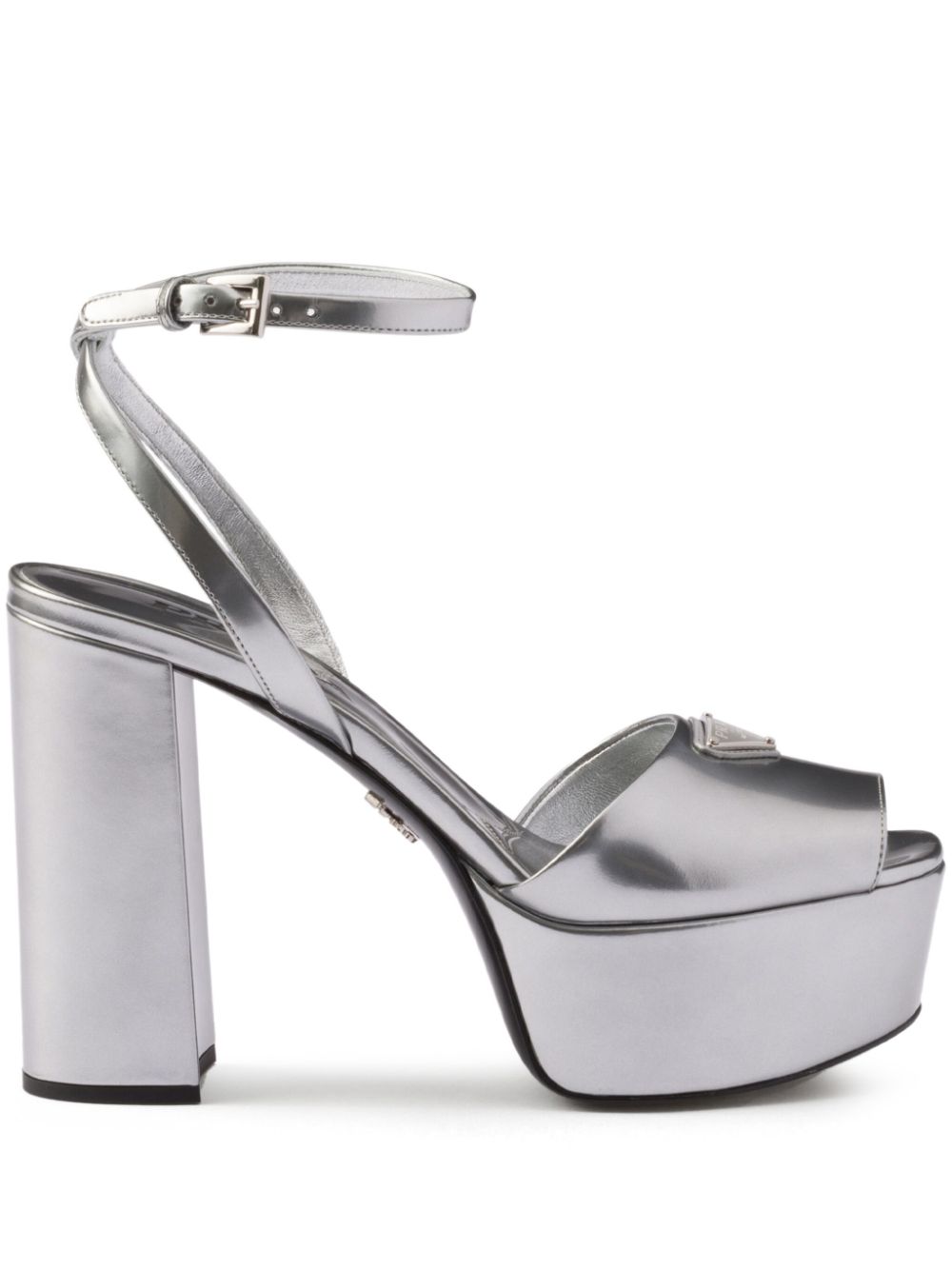 Prada 115mm leather platform sandals
