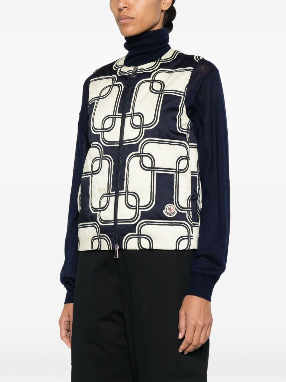 Moncler Fedra Chain-print vest - Image 3