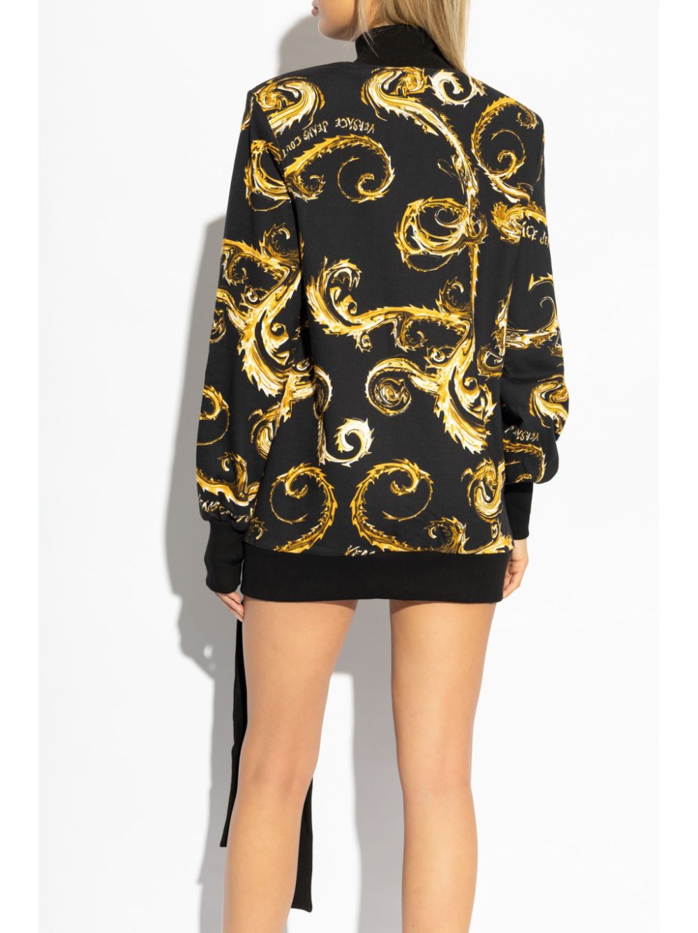 Versace Jeans Couture Watercolour Couture-print mini dress - Image 4