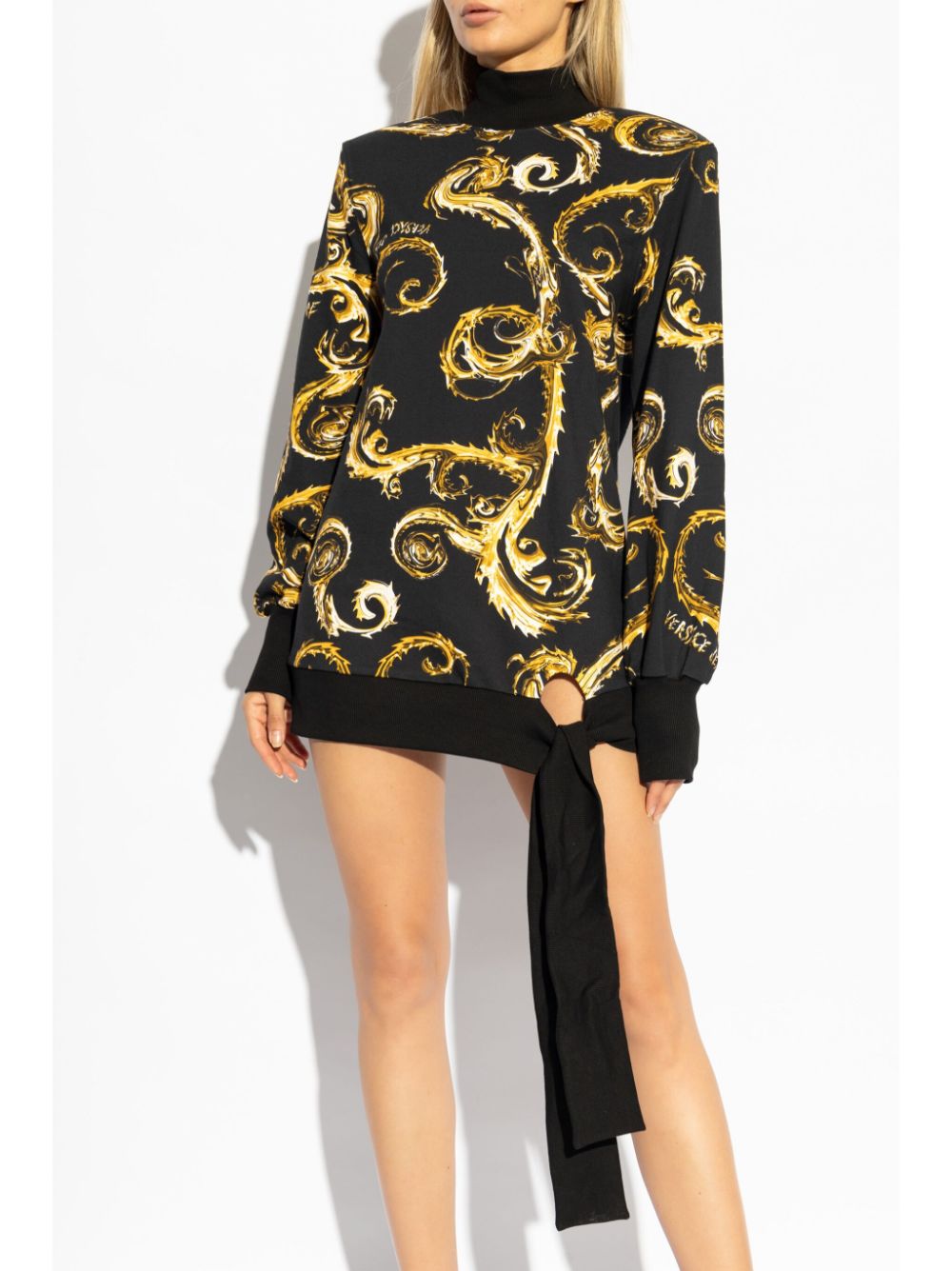 Versace Jeans Couture Watercolour Couture-print mini dress - Image 3