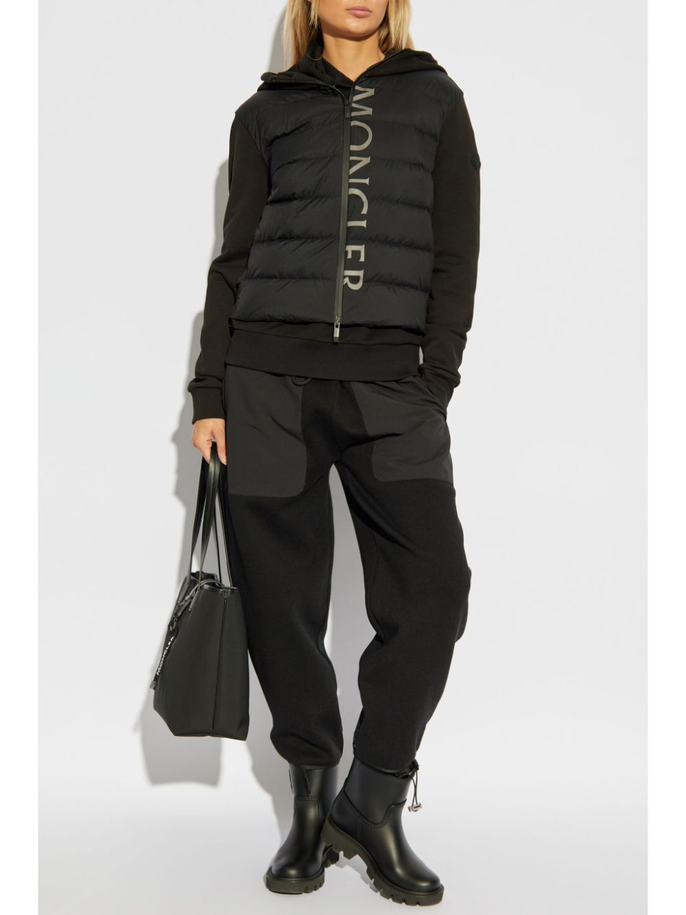 Moncler logo-print hooded padded jacket - Image 2