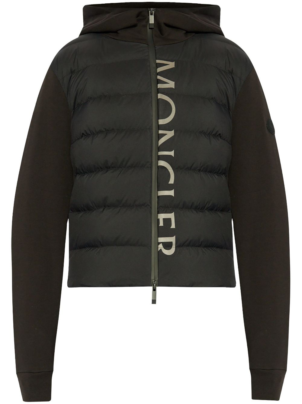 Moncler logo-print hooded padded jacket