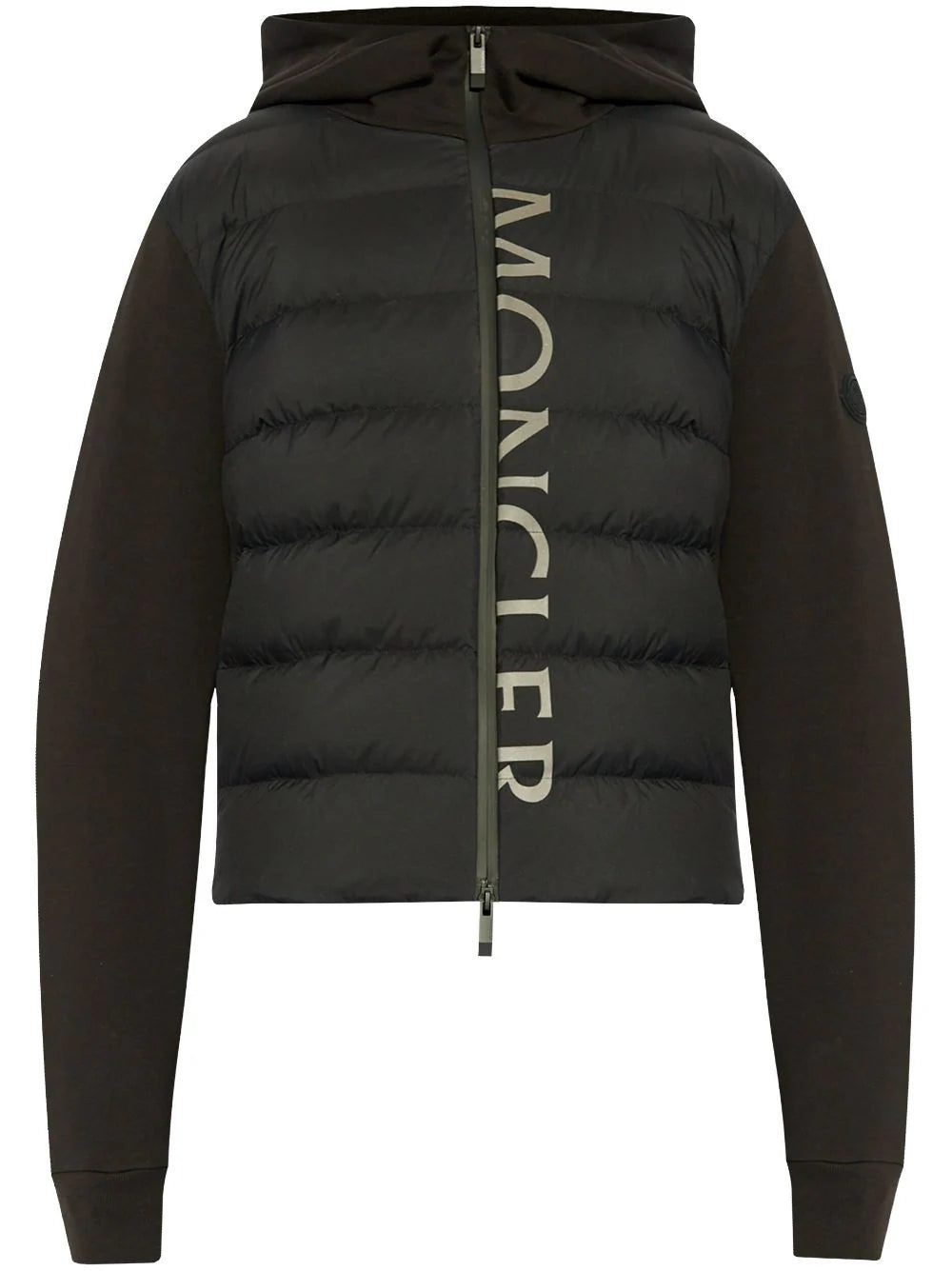 Moncler logo-print hooded padded jacket