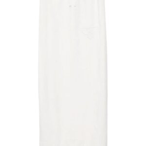 Prada embroidered linen skirt