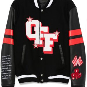 Off-White  Dices Lea varsity jacket