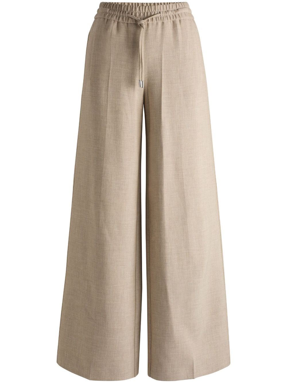 BOSS pressed-crease palazzo trousers