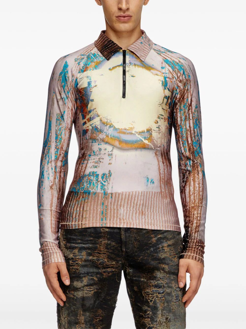 Diesel T-Theodore long-sleeve polo shirt - Image 3