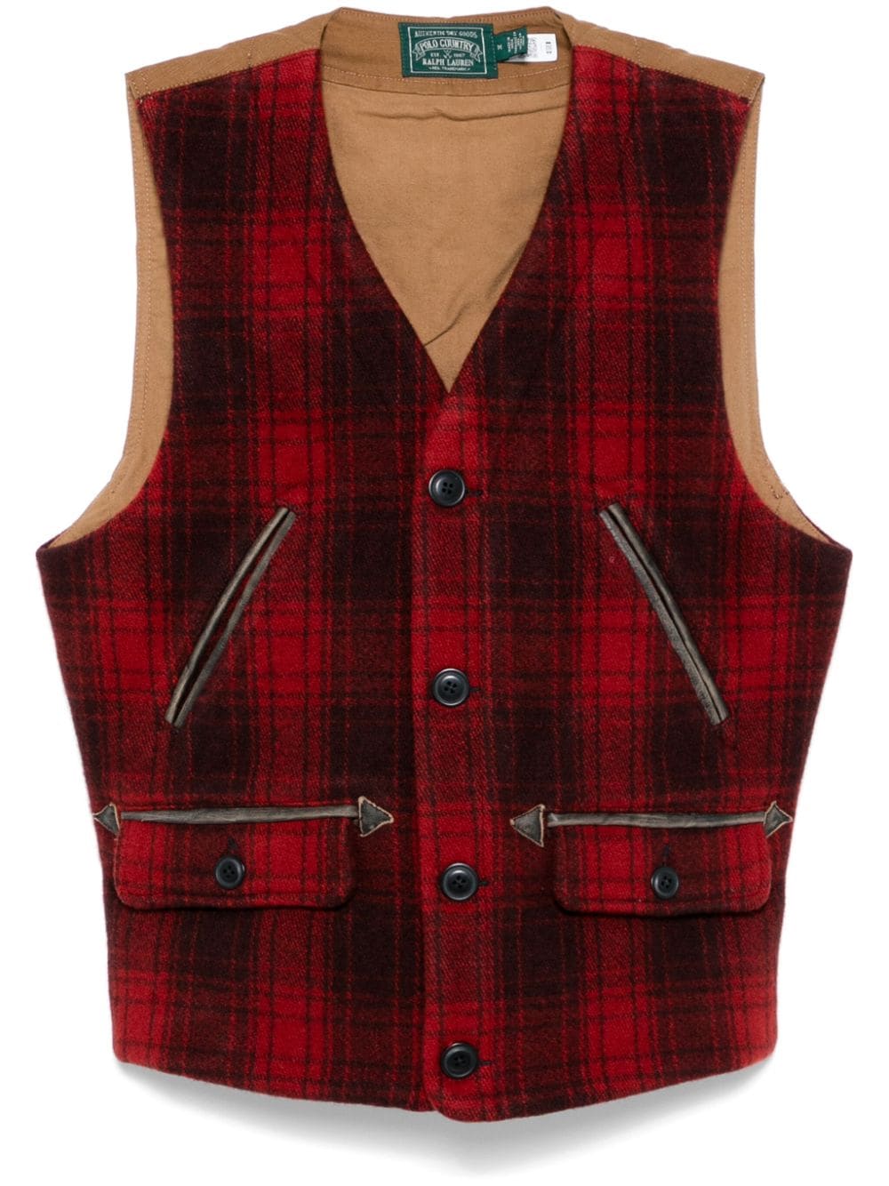 Polo Ralph Lauren checked vest