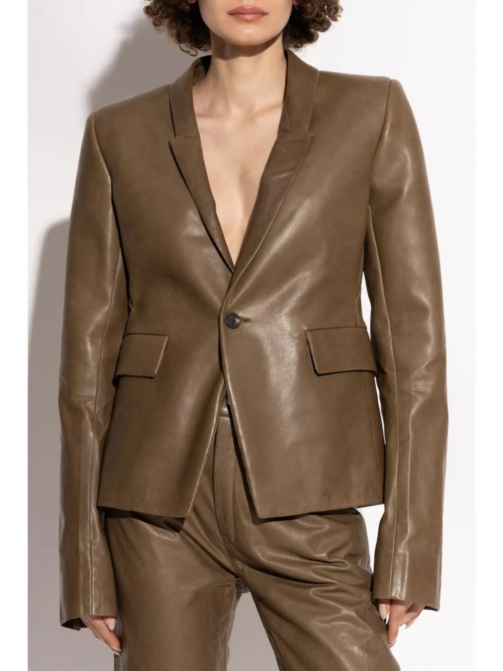 Rick Owens leather blazer - Image 3