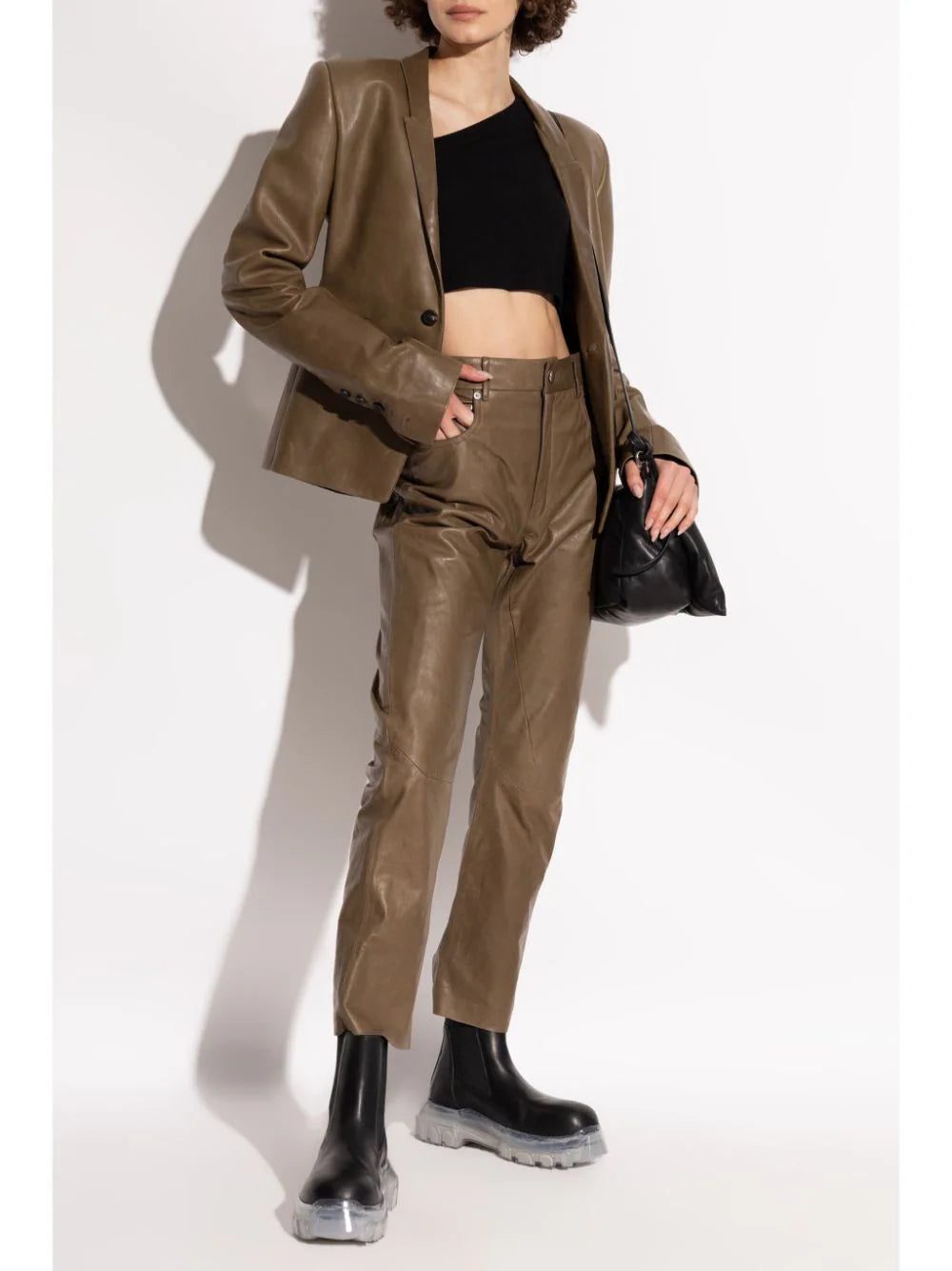 Rick Owens leather blazer - Image 2