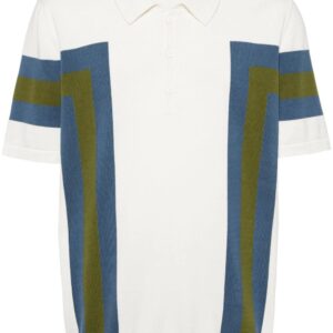 HUGO striped knitted polo