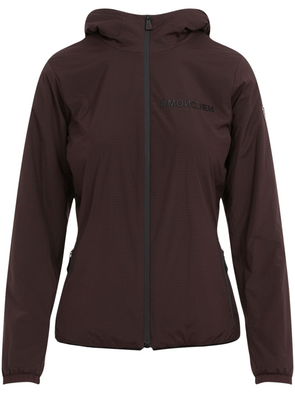 Moncler Grenoble monogram-plaque hooded jacket