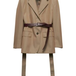 Prada  single-breasted twill blazer