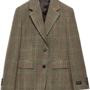 Prada  Prince of Wales checked wool blazer