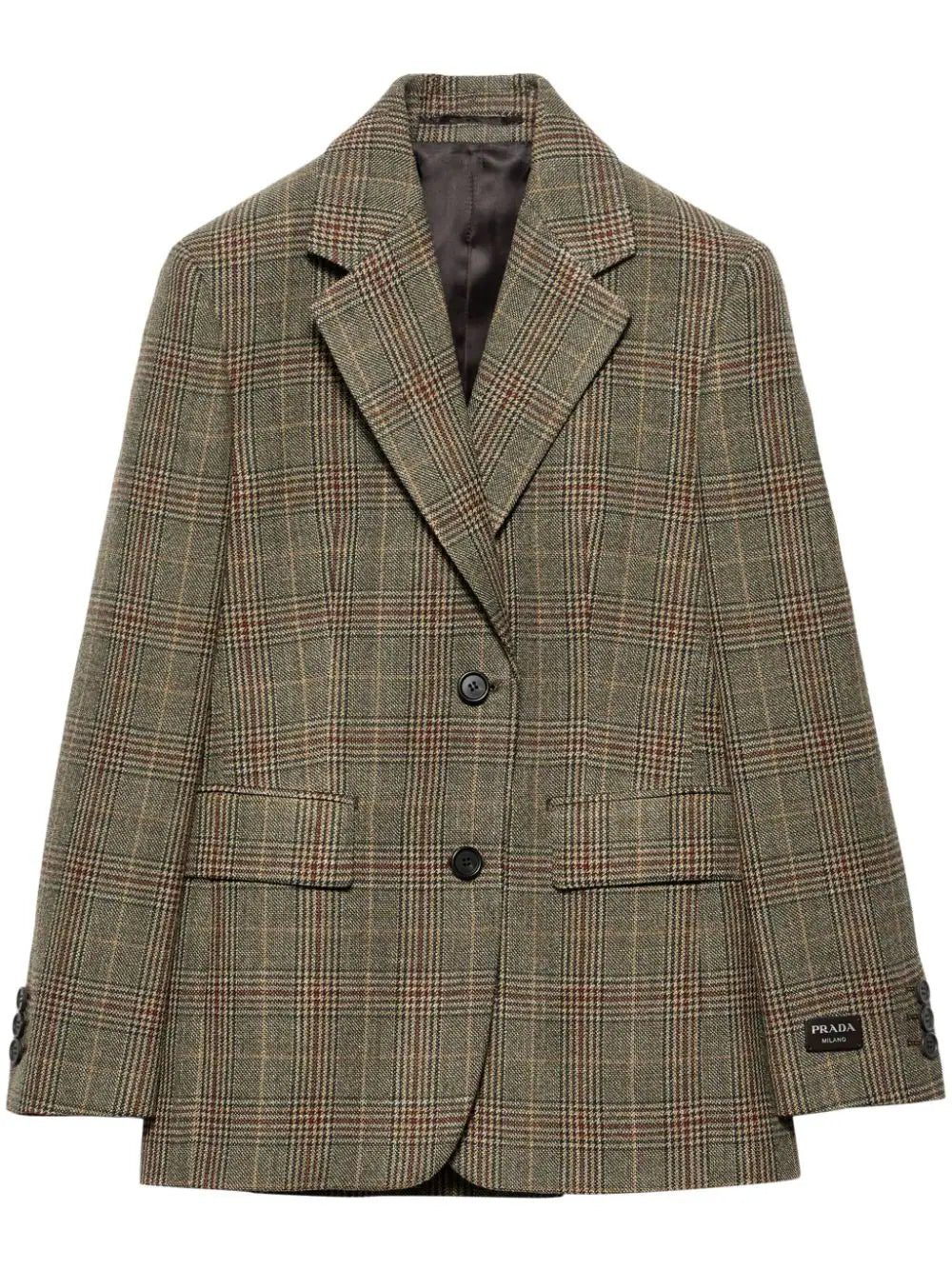 Prada Prince of Wales checked wool blazer