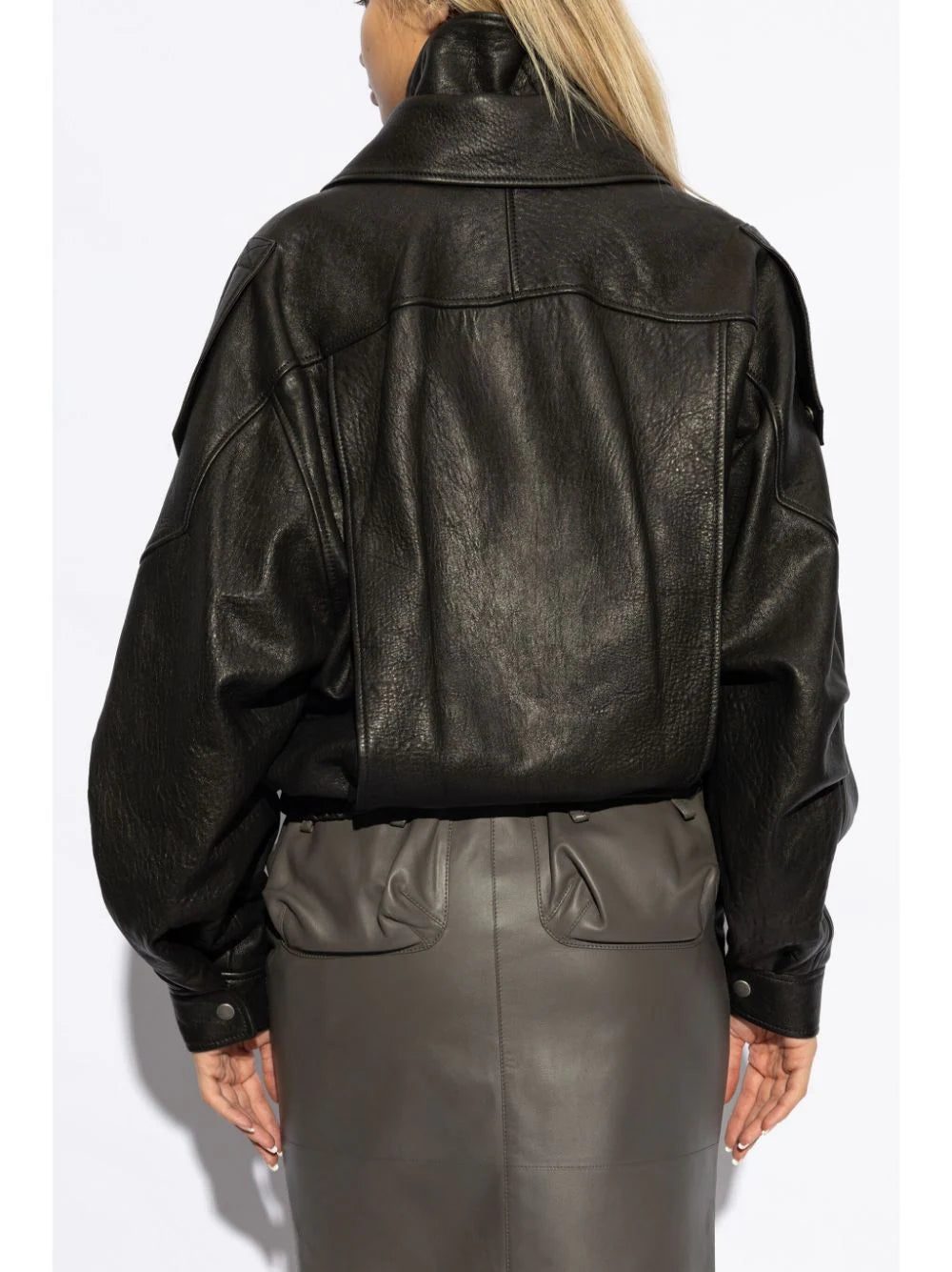Saint Laurent belted leather jacket - Image 4