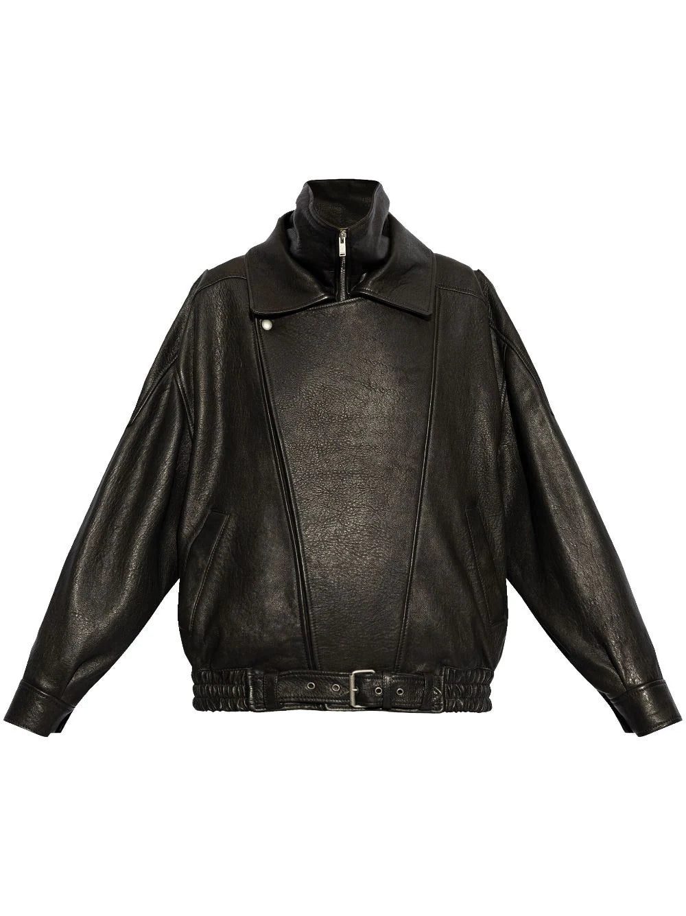 Saint Laurent belted leather jacket