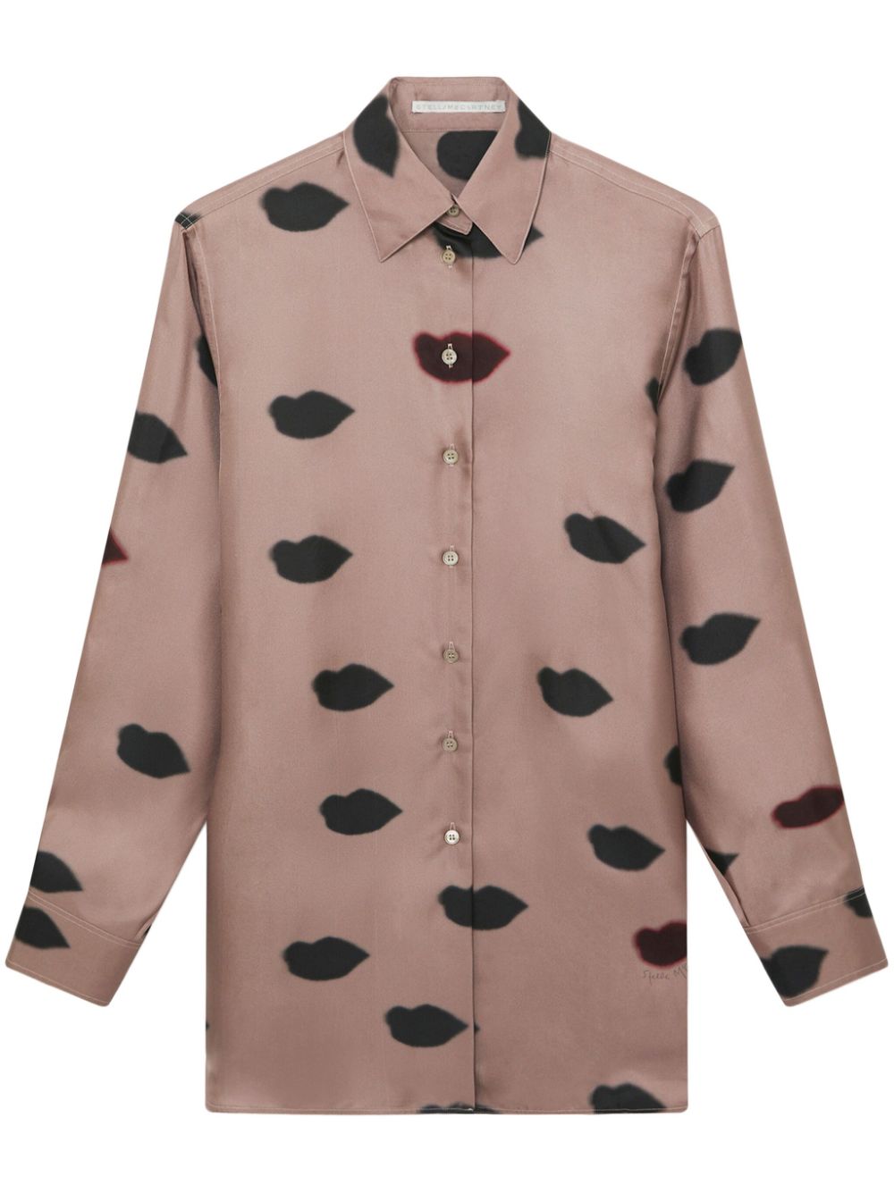 Stella McCartney lips-print shirt