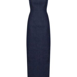 Jacquemus  La Robe de-Nîmes Spoglio maxi dress