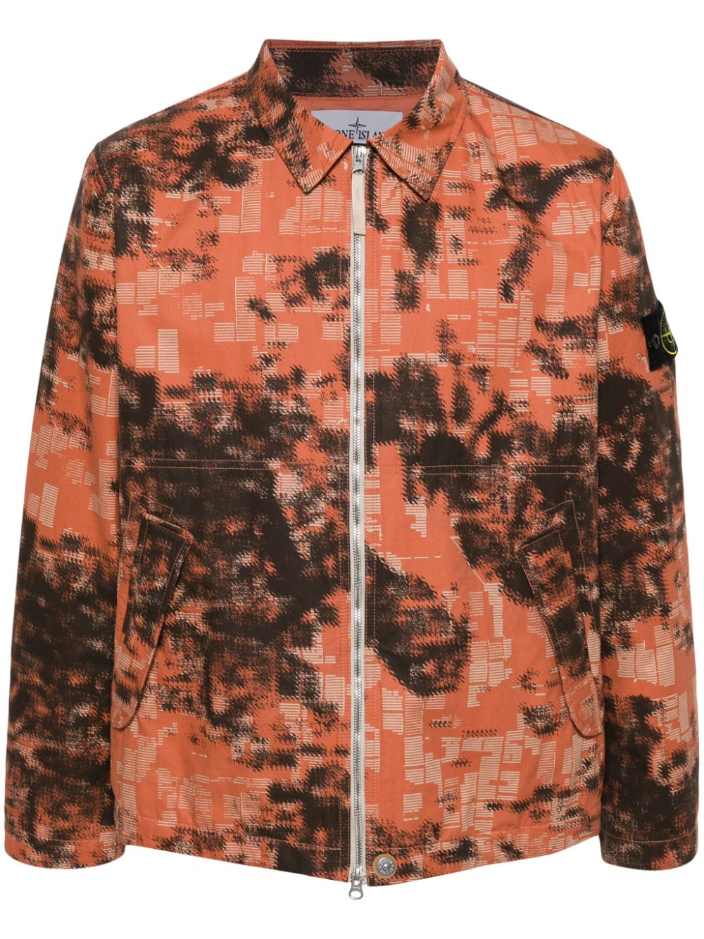 Stone Island Compass-badge shirt jacket