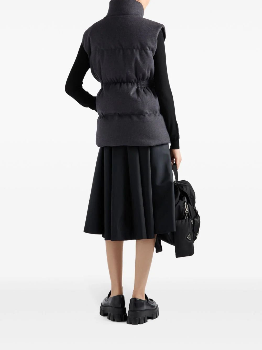 Prada belted down-padded gilet - Image 3