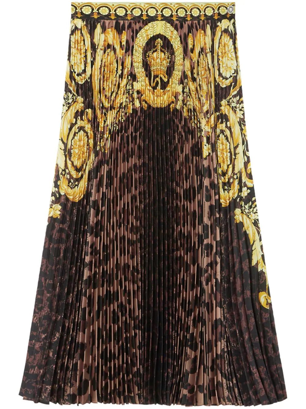 Versace Wild Barocco pleated mini skirt