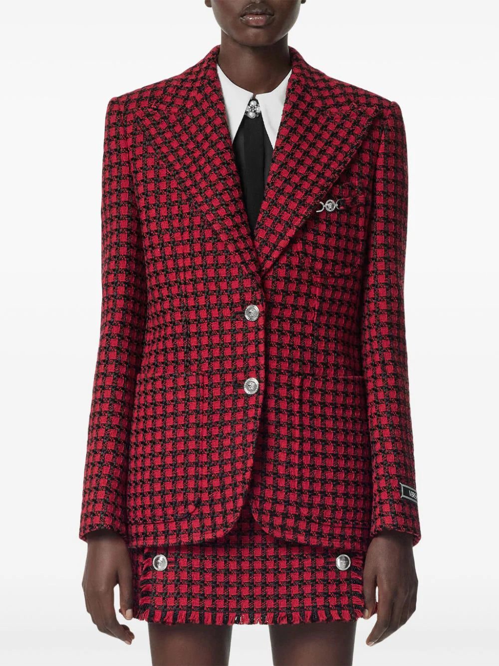 Versace check-pattern blazer - Image 3