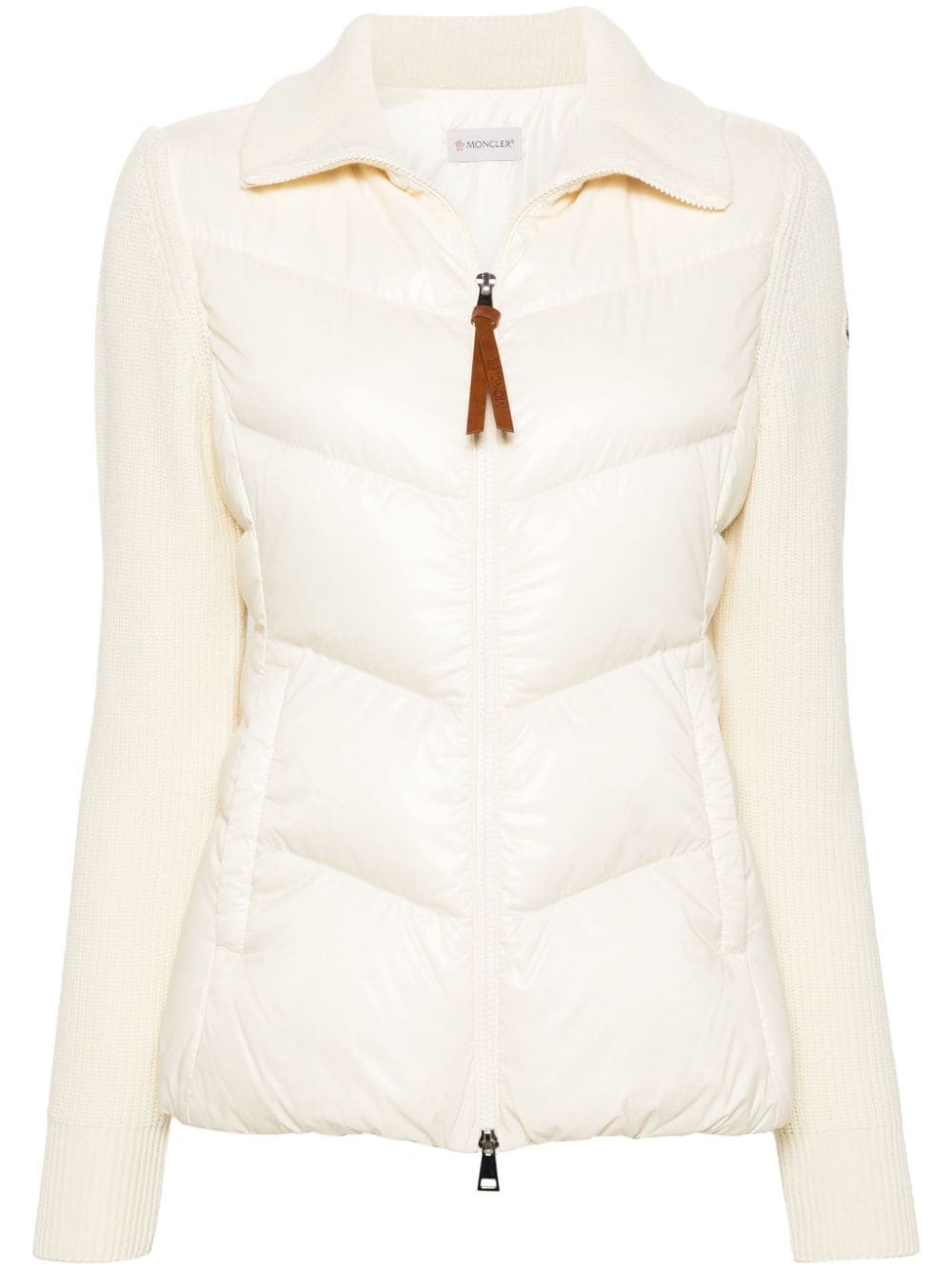 Moncler padded zip-up cardigan