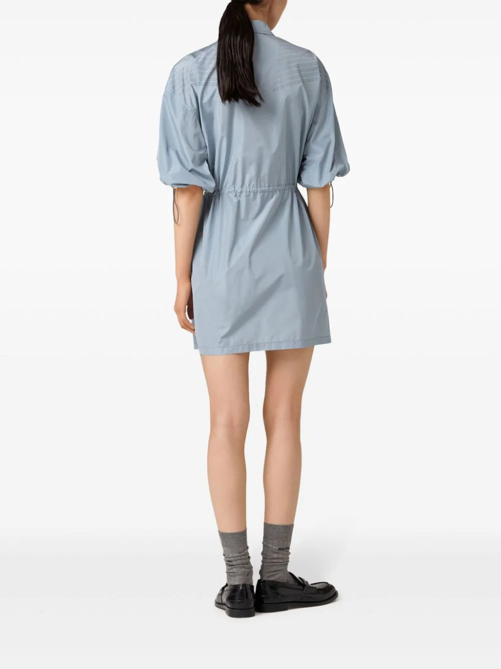 Miu Miu Technical silk mini dress - Image 3