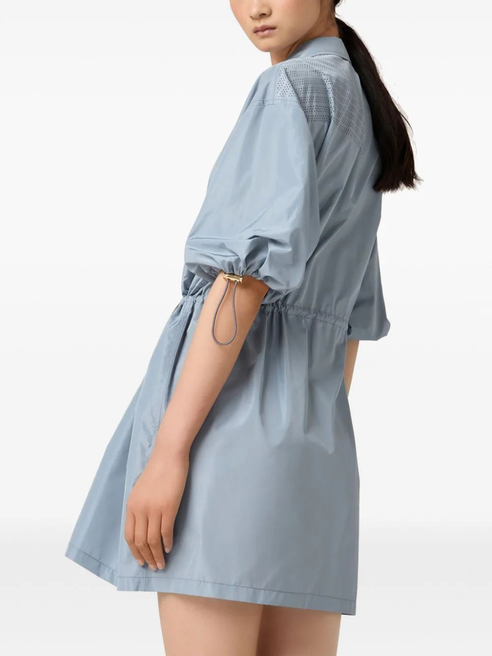 Miu Miu Technical silk mini dress - Image 4