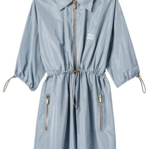 Miu Miu Technical silk mini dress