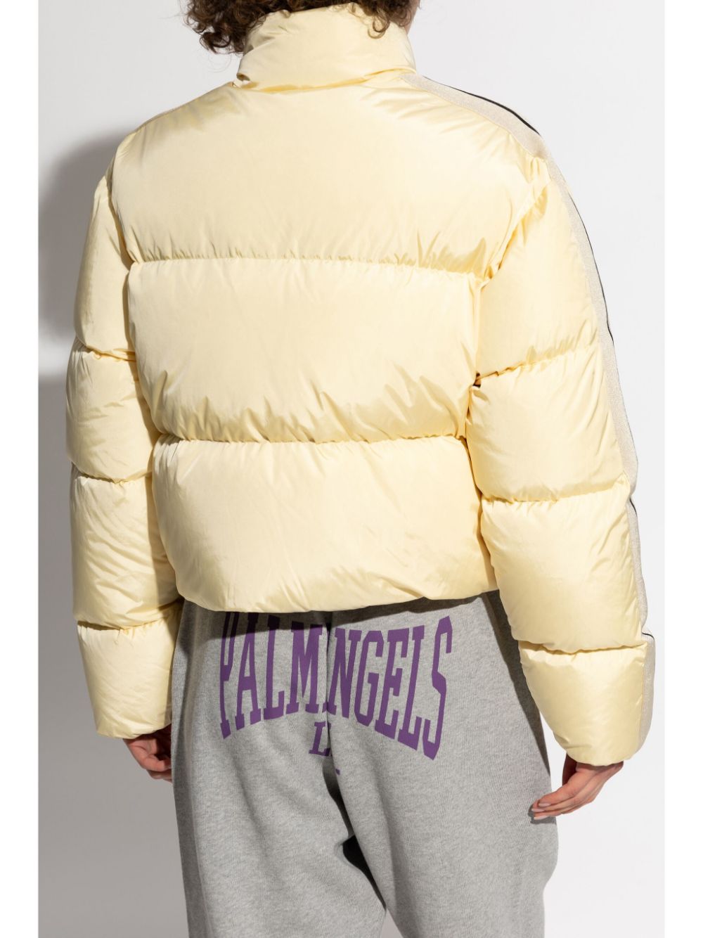 Palm Angels logo-embroidered puffer jacket - Image 4
