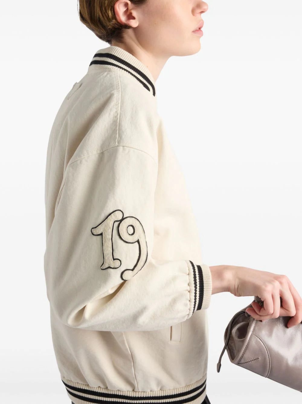 Prada Canvas bomber jacket with patches - Image 2