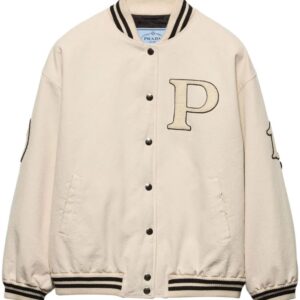 Prada Canvas bomber jacket with patches