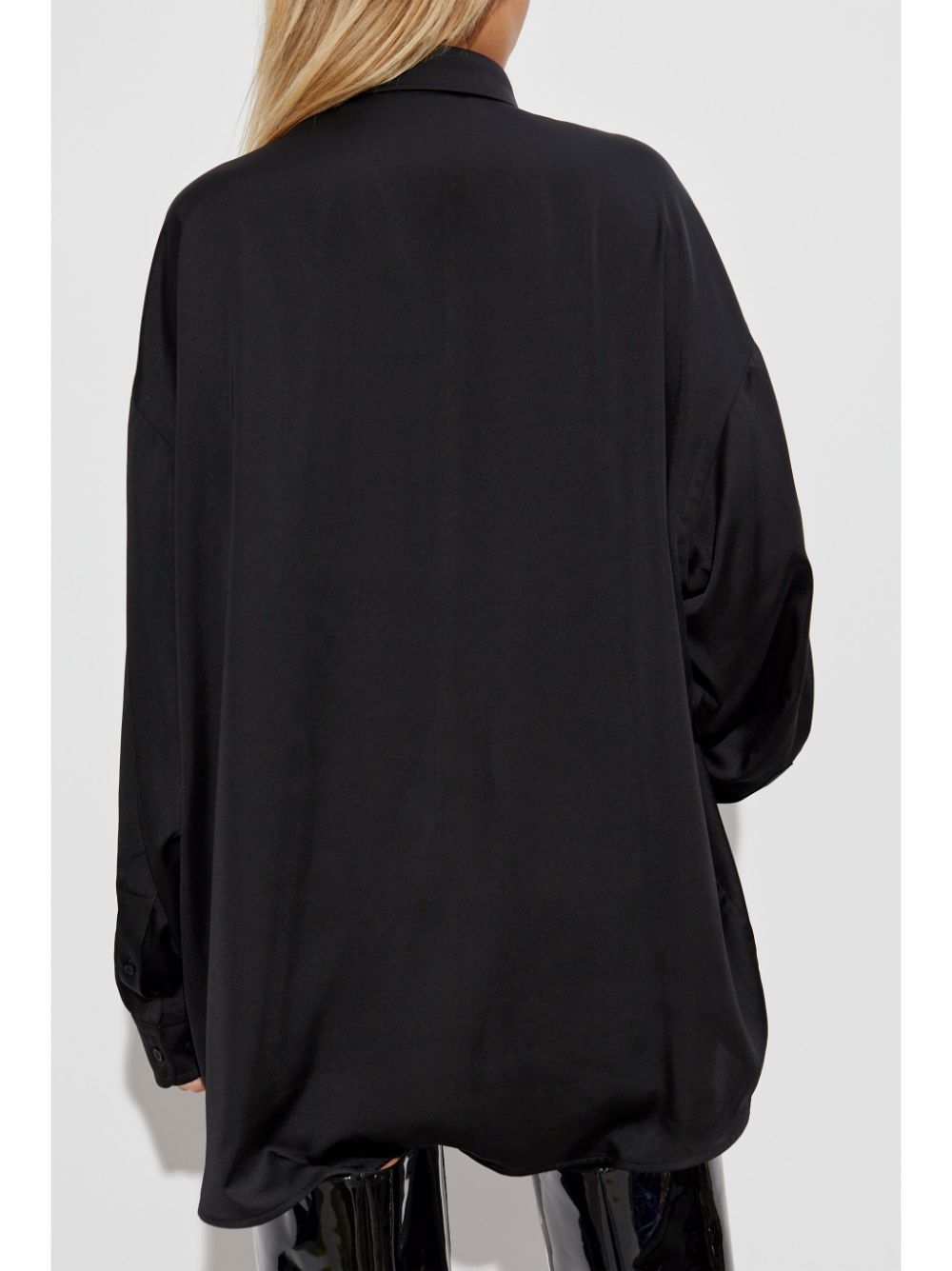 Balenciaga logo-embroidered shirt - Image 4