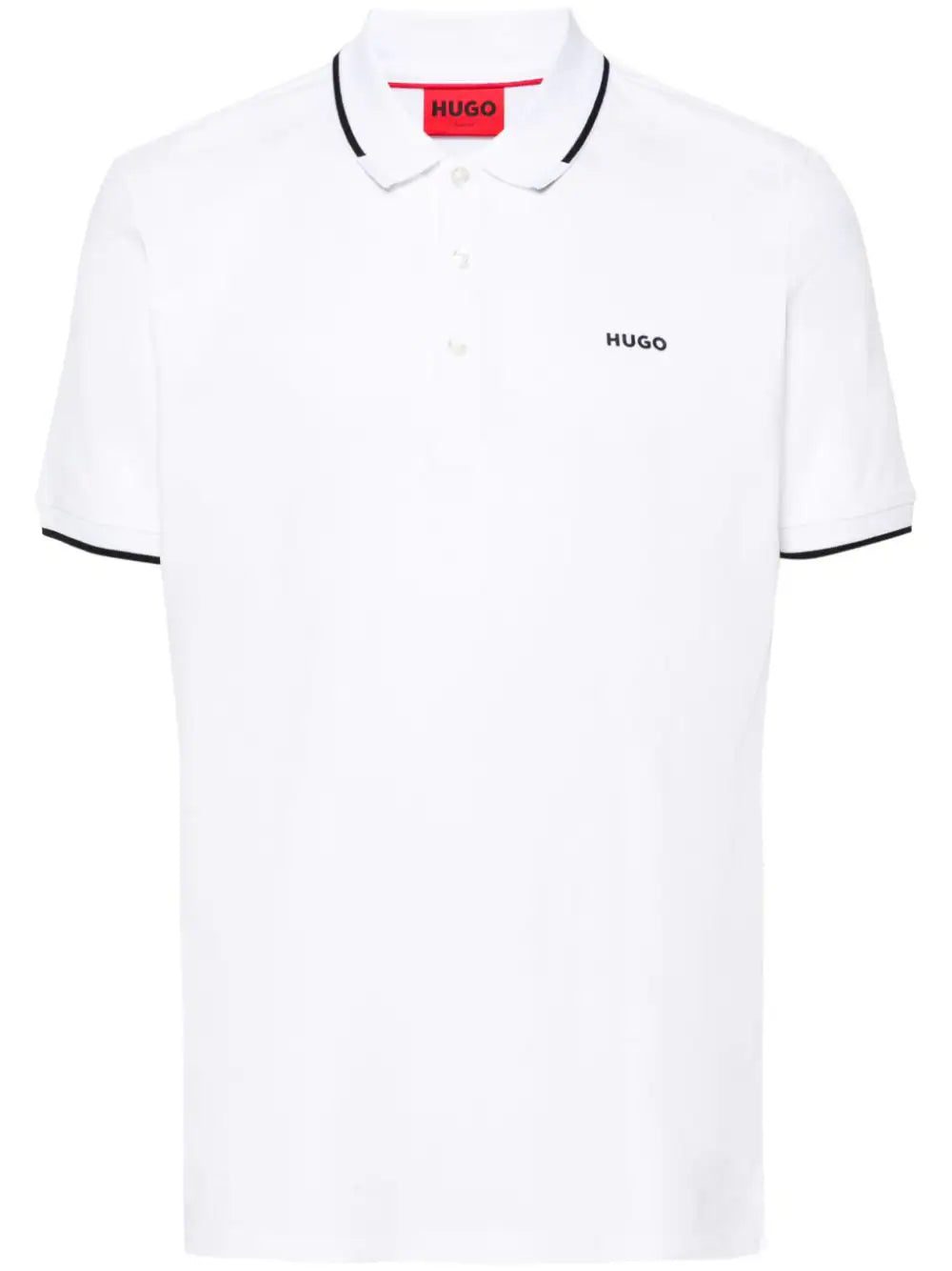 HUGO logo-appliqué polo shirt