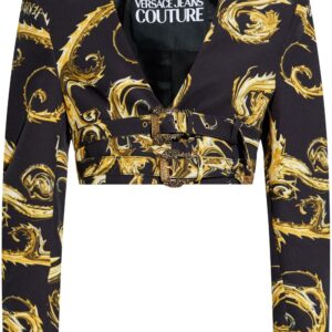 Versace Jeans Couture  baroque-print cropped jacket