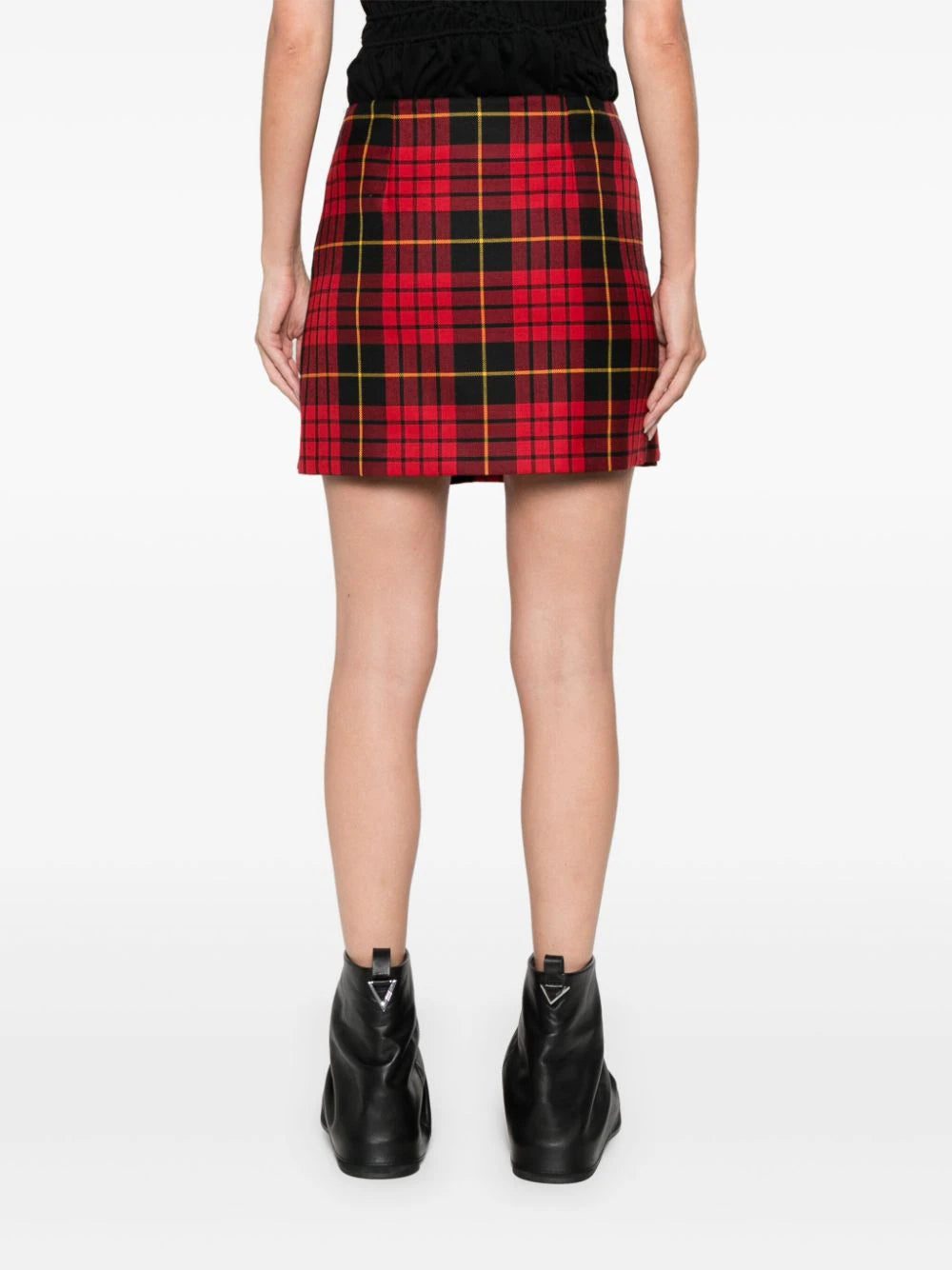 Alexander McQueen tartan-check mini skirt - Image 4