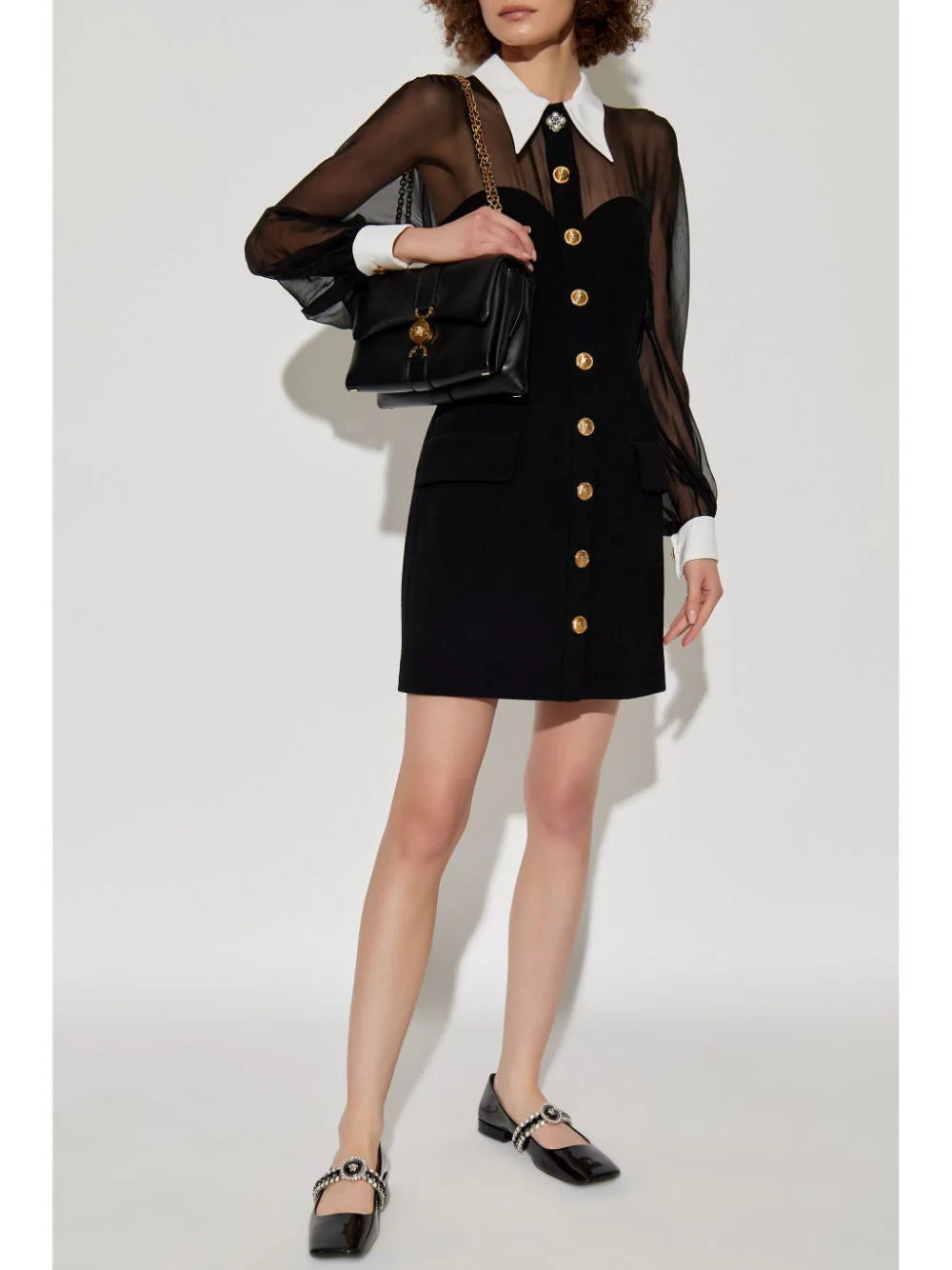 Versace panelled bustier mini dress - Image 2