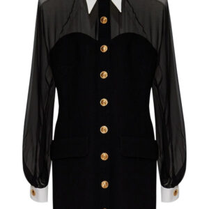 Versace  panelled bustier mini dress