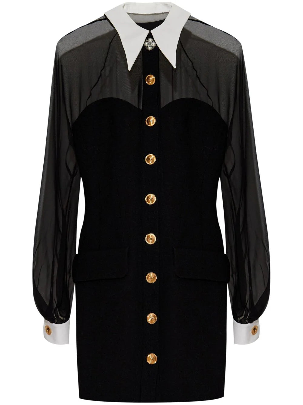 Versace panelled bustier mini dress