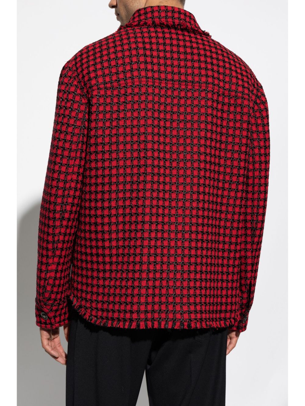 Versace tweed shirt jacket - Image 4